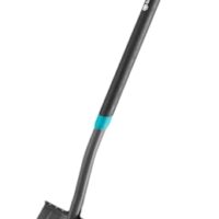 Gartenspaten aus Qualitätsstahl zum Umgraben und Ausheben, mit Trittsteig und ergonomischem Stiel, D-Griff