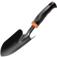 Ergonomische Gartenkelle mit Handschaufel, rostbeständige Gartenwerkzeuge zum Pflanzen, Umpflanzen, Jäten und Glätten des Bodens.