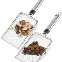 Gartensieb-Set mit 2 Stücken, ideal für die Gartenarbeit, Sand, Steine, Erde und Kompost