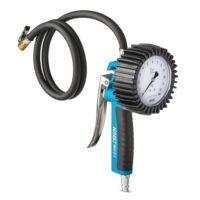 HAZET Reifenfüll-Messgerät 9041G-1: Geeichtet, ablesbarer Manometer mit Messbereich 0-10 bar und Schlauchlänge 1000 mm für den Reifendruckprüfer von Auto, Motorrad und LKW