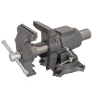 Robuster Schraubstock mit 125 mm Spannweite, multifunktionaler Tischschraubstock für Heimwerker und Profis