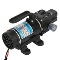 Hochdruck-Wasserpumpe, Druckwasserpumpe 120W, 10L/min, 12V/24V, elektrische Selbstansaugende Membranpumpe für Hochdruckreiniger und Bewässerungssysteme