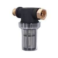 Hochdruckreiniger-Wasserfilter, Aluminium-Inline-Filter für Gartenschlauch und Zapfhahn, 3/4 Zoll Außengewinde, schützt Pumpe und Teile, unverzichtbar für den Heimgebrauch