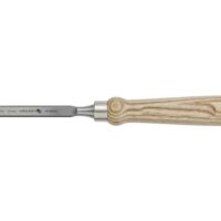 Ergonomische Holzflachmeißel für präzise Arbeiten, Högert Technik - Holzflachmeißel 12 mm mit Holzgriff - Länge: 14 cm - Flachmeißel für Holzbearbeitung