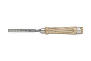 Ergonomische Holzflachmeißel für präzise Arbeiten, Högert Technik - Holzflachmeißel 12 mm mit Holzgriff - Länge: 14 cm - Flachmeißel für Holzbearbeitung