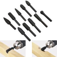 Holzraspel, Feilen, Holz Bohrer, Fräser, Set für Holzschnitzerei, Werkzeug, Kugelfräser, Zylinderfräser, Zapfenfräser, Konusfräser