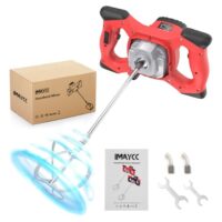 Betonmischer mit hoher Leistung, 2100W Betonmixer, Rührwerk für Beton, Mörtel und Zement