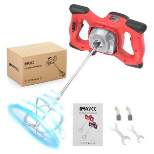 Betonmischer mit hoher Leistung, 2100W Betonmixer, Rührwerk für Beton, Mörtel und Zement