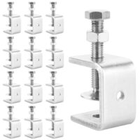 Universal Edelstahl C Clamp Gesichtsrahme für Holzarbeiten, Schweißen und Tischlerarbeit mit 0-25mm Einstellungsbereich, ideal für den Heimwerker und Tischler