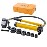 Hydraulischer Blechlocher Punch Set mit 6 Lochern von 22-60,5 mm für perfekte Lochungen in Metallplatten