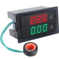 Digitaler Spannungsanzeiger für AC 80-300V und Strom 0-99,9A mit hoher Genauigkeit und LED-Bildschirm