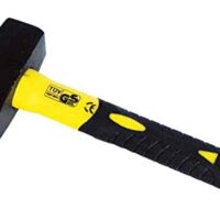 Hochwertige Fäustel mit Stahlkopf und konischer Anti-Beschichtung für verschiedene Anwendungen, Fasergriff und rutschfester Griff aus TPR, Norm DIN 6475, abgeschrägte Kanten und konische Anti-Filament-Befestigung