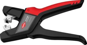 Automatische Abmantelungszange 12 74 180 von KNIPEX, 175 mm groß, für Arbeit mit Kabelmänteln aus TPE-U, PUR, PVC und Gummi
