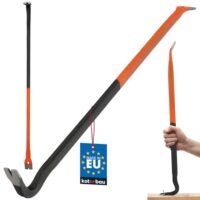Brecheisen mit Kuhfuß und Nagelzieher, groß 800 mm, für Bauunternehmen und Werkstätten geeignet