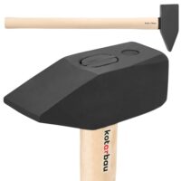 Hammer 8 kg mit Holzschaft, Stahlhammer und Schlosserfunktion für Handwerker und Heimwerker