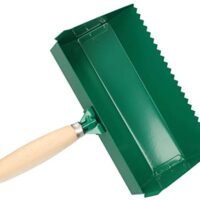 KOTARBAU Klebekelle 100 – 420 mm Holzgriff, Plankelle, Porenbetonkelle, Gasbetonkelle, Mörtelbettkelle, Plansteinkelle, Betonschaufel, Rechteckzahnung