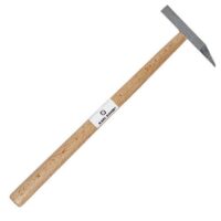 Ein perfekter Fliesenhammer mit Hartmetallspitze, ideal für Polsterer und Fliesenleger. Der spitzige Hammer ist leicht und fein gearbeitet.