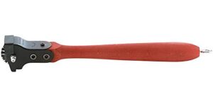 Klassisches Werkzeug für den Heimwerker: Kayser Sanding Disc Straightener mit stählerner Achse zum Glätten und Polieren von Oberflächen.