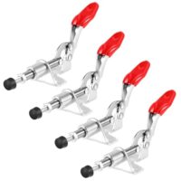 Vier Kniehebelspanner mit Push-Pull-Design, geeignet für den Maschinenbetrieb, die Zimmerei und das Schweißen
