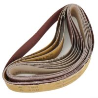 Langlebige Schleifbänder zum Schleifen und Polieren von verschiedenen Materialien, perfekt für das Schleifen von Holz, Edelstahl, Baustahl/Schwarz, Metall, Kunststoff, Kupfer usw.