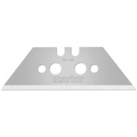 Ersatzklingen für Cuttermesser und Sicherheitsmesser, 10 Stück, Trapezform, hochwertiger Stahl, scharf, 2-fach nutzbar