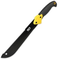 Multifunktionelle Machete mit scharfer Klinge und Sägefunktion für Camping, Garten, Outdoor und Jagd