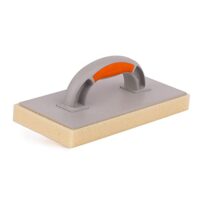 Hochwertiges Fliesenwaschbrett mit 30 mm Hydroschwamm-Belag für effektive Reinigung von Fliesen und Fugen. Made in EU, saugfähig und gerastert.