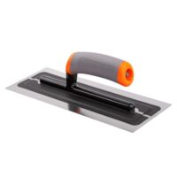 Hochwertige Glätttekelle aus Edelstahl für Trockenbau, Profi-Qualität, ergonomischer Griff, präzises Auftragen von Putz und Oberflächenmaterialien