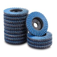 MOGRQAP 12 Stück 50mm Fächerscheiben, Feine Oberfläche Fächerscheibe 60 Korn Winkelschleifer Chleifmopteller Schleifscheiben Flap Disk für Metall Holz Stahl