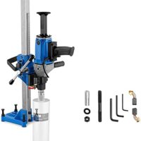 MSW Kernbohrgerät mit Ständer Diamantbohrmaschine, 2880 Watt, 1200 U/min, geeignet für Diamantbohrkronen, Kernbohrer, Kernlochbohrmaschine für Nass und Trocken
