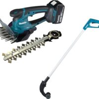 Makita Akku-Gras-/Strauchschere DUM604RFX1 - effektive und praktische Lösung für Gartenarbeit, elektronischer Überlastschutz, ergonomisch geformter Griff, verschiedene Schnitthöhen, leicht wechselbare Klingen