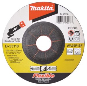 Makita B-53110 Schruppscheibe 125 x 4,0 mm flexibel für Stahl und Edelstahl