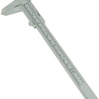 Mannesmann Kunststoff-Schieblehre 150 mm mit Messbereich von 0-150mm und Nonius-Anzeige auf 1/20mm geteilt