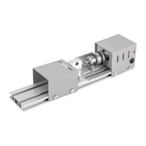 Mini-Drehmaschine mit 96W und 7 Stufen, Metalldrehmaschine für Holzbearbeitung und DIY-Projekte