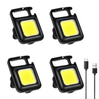 Mini Inspektionsleuchten mit 4 Stück, 1000 Lumen Leuchtkraft. Arbeitsleuchte mit LED-Technologie für Werkstatt und berufliche Anwendung.