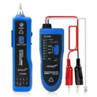 Netzwerk Kabeltester, RJ11 RJ45 Netzwerkprüfer, POE Leitungssuche für Telefon/Ethernet/Tongenerator/Metall, Ethernet-Kabelprüfer Kabel-Toner mit Kopfhörer und Taschenlampe