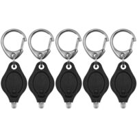 Ultrahelle Schlüsselanhängertaschenlampe mit Federkarabiner, 12 Lumen Helligkeit und 100.000 Stunden Lebensdauer, ideal für Outdoor-Aktivitäten wie Camping, Wandern oder Notfälle.