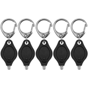 Ultrahelle Schlüsselanhängertaschenlampe mit Federkarabiner, 12 Lumen Helligkeit und 100.000 Stunden Lebensdauer, ideal für Outdoor-Aktivitäten wie Camping, Wandern oder Notfälle.