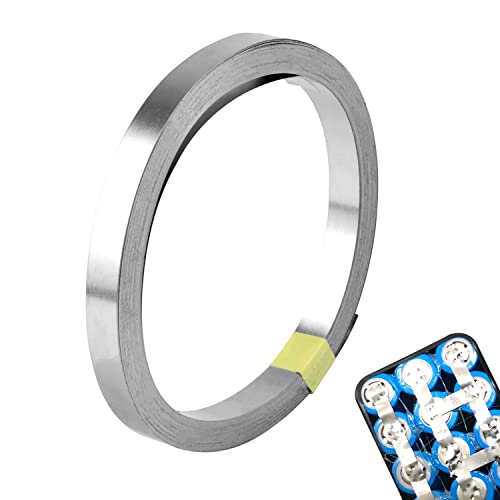 Nickelband für Schweißen, Nickelstreifen 0,15 x 8 mm, Reines Nickel, geeignet für 18650 Batterien, kabelloses Punktschweißen