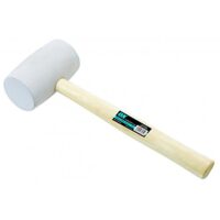 Gummihammer zum Fliesenlegen, OX Pro White Rubber Mallet - 24 oz, weiße Farbe, nicht markierend, leicht zu reinigen