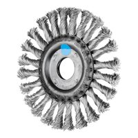 Hochwertige PFERD Rundbürste gezopft RBG für Winkelschleifer mit Edelstahl-Draht, Ø 125x12mm, 22,2 Arbeitsbreite und 0,50 mm Durchmesser