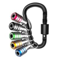 Pratyahara Bithalter Schlüsselanhänger, 5 Stück, Schlüsselanhänger, Bohrschraubenadapter