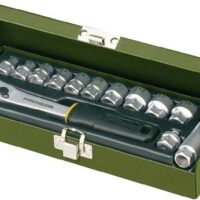 PROXXON Feinmechaniker-Spezialsatz 13-teilig mit offener Ratsche und verschiedenen Nüssen für langen Gewindebolzen und Schrauben, ideal für Feinmechaniker und Handwerker