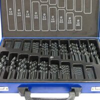 Hochwertiger Spiralbohrer für Metall und Stahl, 170-teilige Kollektion, Bohrer in verschiedenen Durchmessern von 1-10mm, DIN 338 zertifiziert, Werkzeug für Profis und Hobbyisten