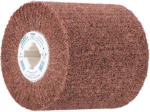 Hochwertige Schleifwalze PFERD POLINOX PNL für Feinschliff und Finish, 100 x 100 mm, Keilnut 19 mm, Korund A280