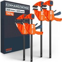 Robustes Einhandzwingen-Set mit 4 Stücken, 150kg Spannkraft und Carbonstahl für schnelles Fixieren von mittelgroßen Werkstücken