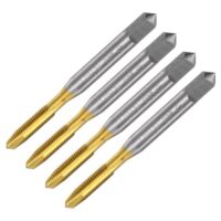 Gewindebohrer von Quarkzmann, 4 Stück Maschine Gewindebohrer Spitze M4 x 0,7 Metrisch Spitzengewindeschneider HSS