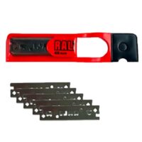 Set von 5 Chrom-Hobelklingen für RALI 105, 220 und 260 Hobel, umkehrbare Bi-Cut-Klinge mit langem Späne-Länge ohne Schärfen