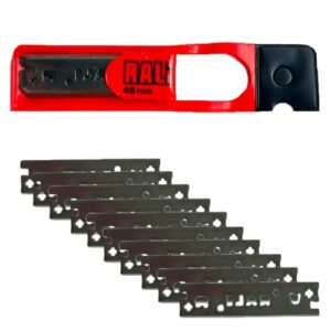 10 Stück 48 mm Chromhobelklingen Ersatz für RALI 105, 220, 260 Hobel