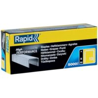 Rapid Tackerklammern Typ 13, 8mm Klammern, 5.000 Stk. Grosspackung, Feindrahtklammern für Holz und Leinwand
